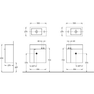 Тумба под раковину Kerama Marazzi Lato LAT.50.1\WHT 50 см белый